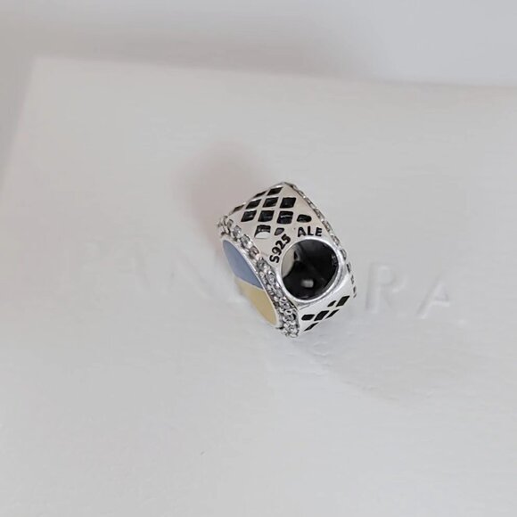 Pandora Ukraine Flag Bead Charm Travel Destination Pendant S925 Silver with box - Picture 3 of 6